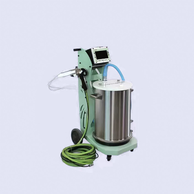 เครื่องเคลือบผงไฟฟ้าสถิต ISO9001 Sames พร้อมรถเข็นถังปืน