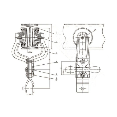 160 Die Forging Carriage Chain Conveyor System ความต้านทานต่อการวิ่งต่ำ