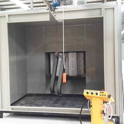 ขนาดใหญ่มือ อิเล็กทรอสตาติก ISO 9001 Powder Coating Spray Booth