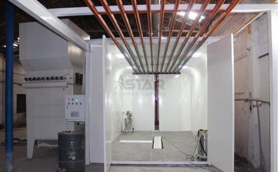กระดาษเหล็กกระดาษมือ Powder Coating Spray Booth