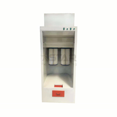 คู่มือพกพา สองกรอง ขนาดเล็ก Powder Coating Booth
