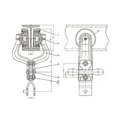 160 Die Forging Carriage Chain Conveyor System ความต้านทานต่อการวิ่งต่ำ
