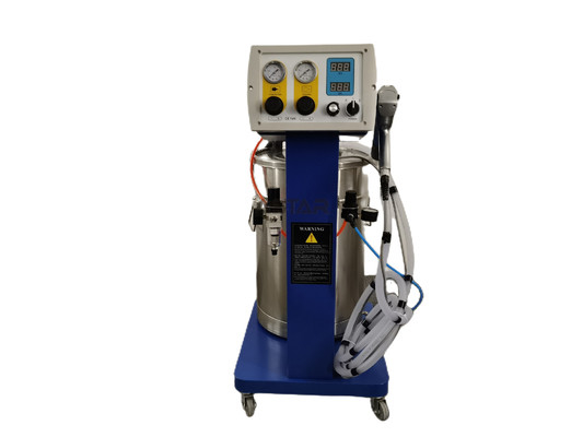 ISO9001 50W อุปกรณ์เคลือบผงด้วยมือเครื่องพ่นสีอลูมิเนียม AS602