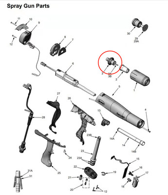 อิเล็กทรอนด์สับซ้อนสํารอง 1083137 สําหรับ Nordson Encore มือ Spray Gun