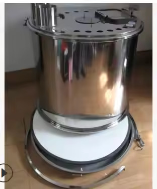 PH150D-24-D สแตนเลสกลม Hopper ผิวขาวรีไซเคิล OEM ปรับแต่ง