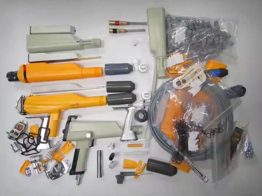 เครื่องเคลือบผงไฟฟ้าสแตตติกที่กําหนดเอง กระบอกสเปรย์ โฮสติก ออกแบบ OEM สําหรับเครื่องเคลือบผงอุตสาหกรรม หลากหลาย
