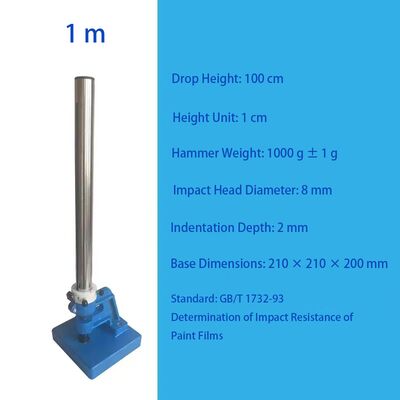 เครื่องทดสอบผลกระทบจากฟิล์มสี / เครื่องทดสอบผลกระทบจากกระบะ - เครื่องทดสอบความต้านทานผลกระทบจากสีสําหรับเคลือบโลหะ (Gb/T 1732)