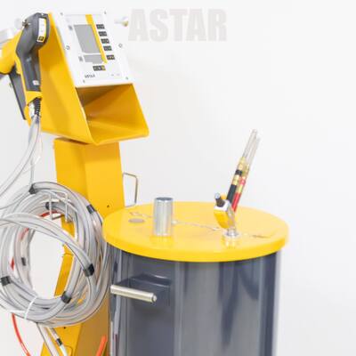 Astar MT800 Manual Electrostatic Powder Coating Machine with LCD Digital Display 0–100kV Stepless Regulation and 60L Stainless Steel Hopper