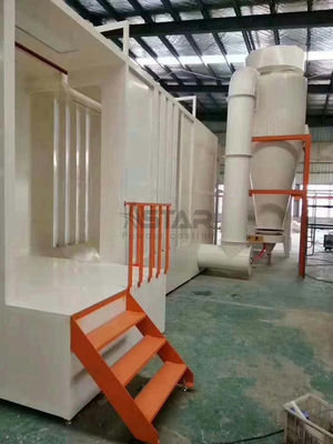 สายการเคลือบผงไฟฟ้าสถิตสำหรับการกู้คืนพายุไซโคลนขนาดใหญ่