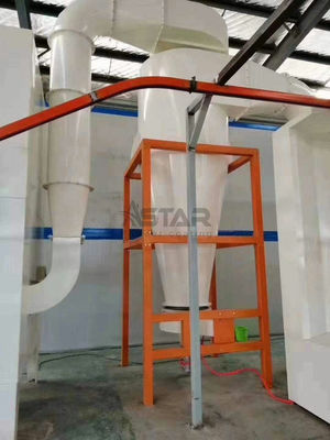 สายการเคลือบผงไฟฟ้าสถิตสำหรับการกู้คืนพายุไซโคลนขนาดใหญ่