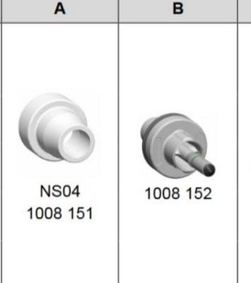 1008151 หัวฉีดพ่นสีฝุ่น NS04 สำหรับปืนพ่นสี GM03 GA03