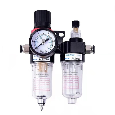 8mm AFC2000 Oil Water Separator ตัวประมวลผลแหล่งกำเนิดก๊าซตัวกรองอากาศแบบดูเพล็กซ์